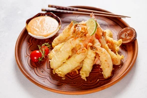 Креветки темпура