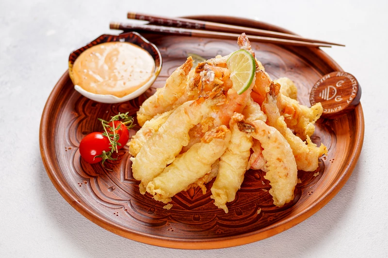 Креветки темпура