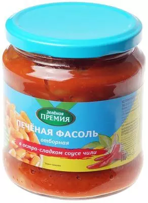 Фасоль печеная в остро-сладком соусе чили 480г - купить в Москве по ...