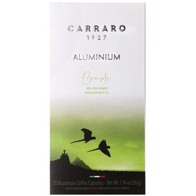Кофе молотый в капсулах Carraro Brasile Италия 52г-0}