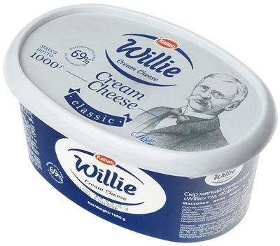 Сыр сливочный Классический Willie 69% жир. 1кг-1}
