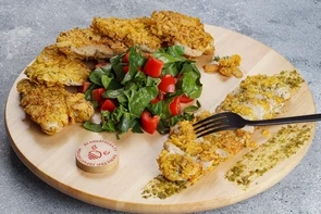 Стейки индейки в кукурузной панировке