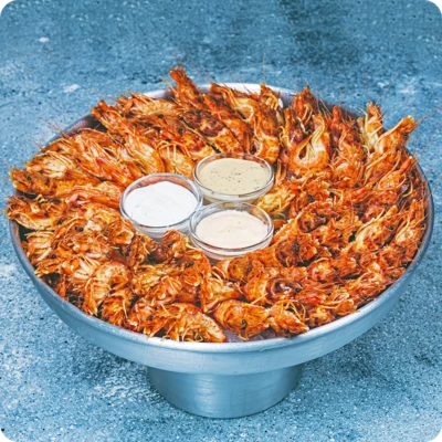 Креветки Медвежонок + 3 соуса 800г-0}