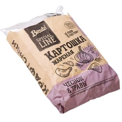 Чипсы картофельные Чеснок и травы 120г-1}