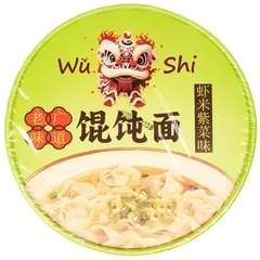 Суп-лапша с вонтонами Wǔ shī со вкусом креветок и морских водорослей Китай 95г