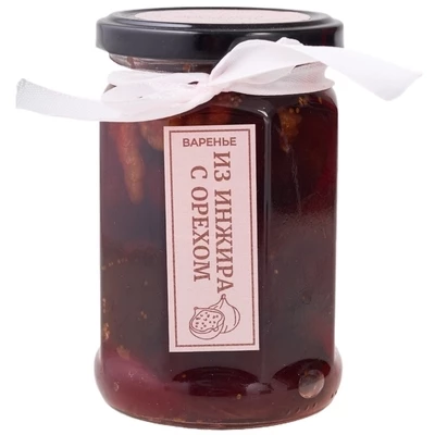 Варенье из Инжира с грецким орехом Кладовая радости 300г-0}