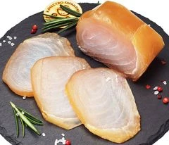 Марлин холодного копчения без консервантов филе-кусок на коже 200г