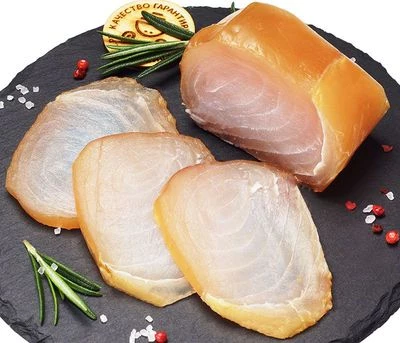 Марлин холодного копчения без консервантов филе-кусок на коже 200г-1}