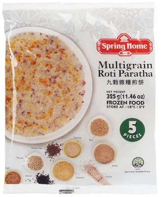 Лепешки Роти Парата с мультизлаками Spring Home Сингапур 325г-0}