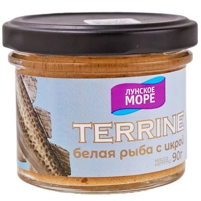 Паштет Terrine из белой рыбы Лунское море 90г-0}