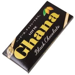 Шоколад черный Гана Lotte Япония 50г
