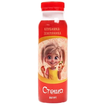 Йогурт питьевой Стеша Клубника-Земляника 260г-0}