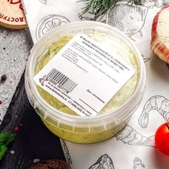 Масло сливочное закусочное с зеленью и чесноком от Шефа 180г