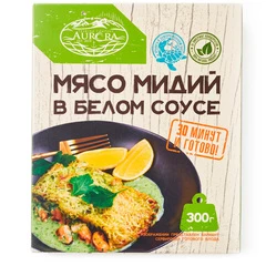 Мясо мидий в белом соусе 300г