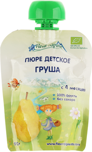 Пюре из груши Флер Альпин Органик 90г