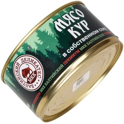 Мясо кур в собственном соку Балтийский 325г  -1}