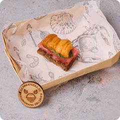 Брускетта с арбузом и ежом 1шт