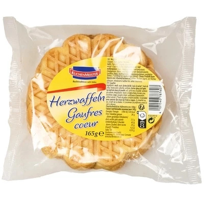 Вафли яичные мягкие Сердце Германия 165г-0}