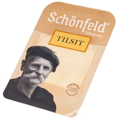 Сыр Тильзитер Schonfeld 45% жир. нарезка 125г-1}