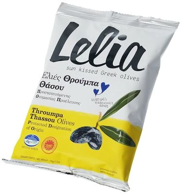 Оливки с косточкой вяленые Трубес Греция 150г-1}