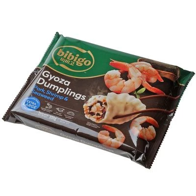 Дамплинги королевские из свинины с креветками и морскими водорослями Bibigo Китай 350г-1}