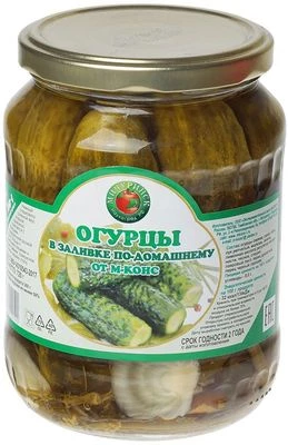 Огурцы в заливке по-домашнему 720г-0}