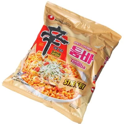 Лапша быстрого приготовления Шин рамен Toomba с острым сырно-сливочным вкусом 137г-0}