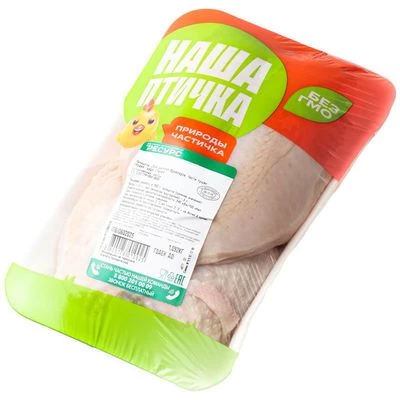 Грудка цыпленка-бройлера охлажденная Наша птичка ~950г-0}