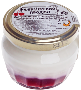 Йогурт вишневый из козьего молока 130г