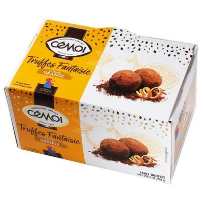 Конфеты Cemoi трюфели Фантази с цукатами из апельсиновых корочек Франция 200г-1}