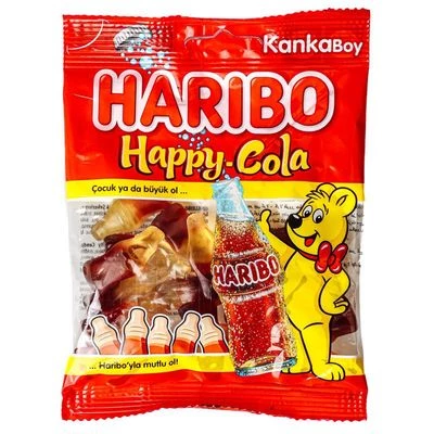 Мармелад жевательный Haribo Happy cola Турция 80г-0}