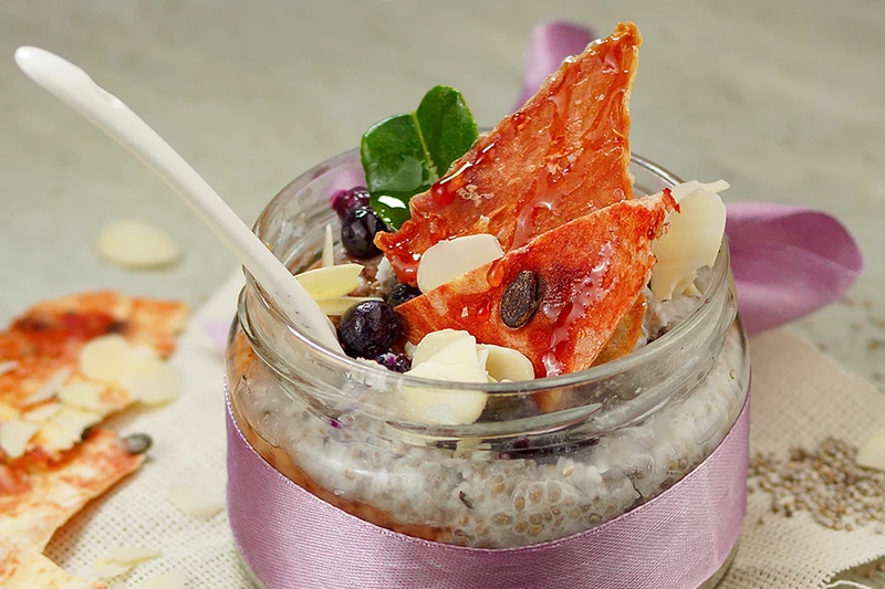 Чиа пудинг на кокосовом молоке