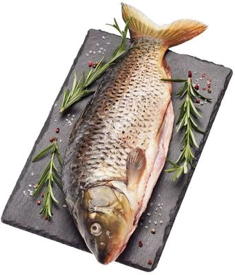 Карп потрошеный очищенный охлажденный ~750г-0}