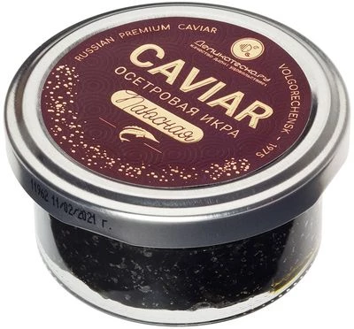 Икра черная осетровых рыб паюсная Деликатеска 50г-0}
