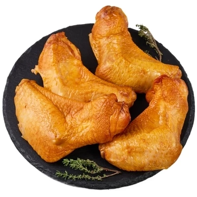 Крылья варено-копченые Пикантные Деликатеска ~400г-0}