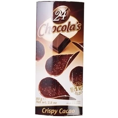 Шоколадные чипсы 24 Chocola's из горького шоколада Бельгия 80г