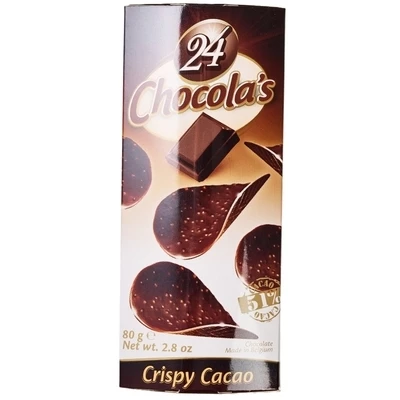 Шоколадные чипсы 24 Chocola's из горького шоколада Бельгия 80г-0}