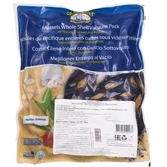 Мидии целые в раковине 40/60 1кг