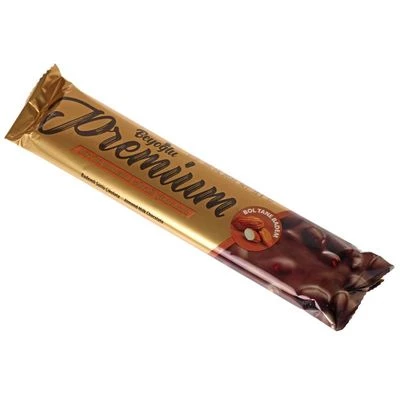 Молочный шоколад Premium с цельным миндалем 75г-1}