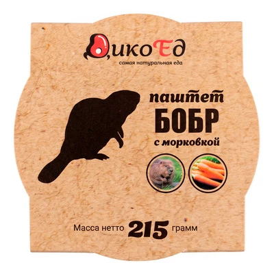 Паштет из мяса бобра с морковкой Дикоед 215г-0}