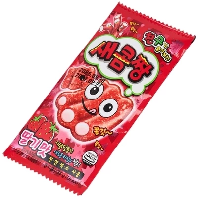 Конфеты мармеладные со вкусом клубники Корея 35г-1}