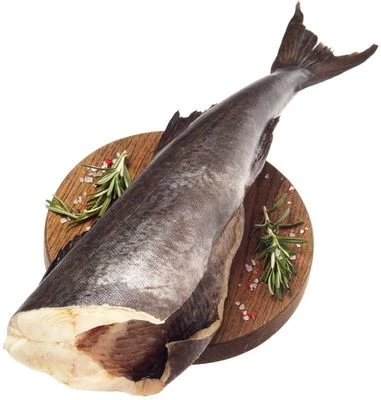 Угольная рыба черная потрошеная без головы ~850г-0}