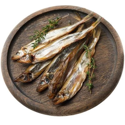 Корюшка азиатская зубастая горячего копчения Деликатеска 200г-0}