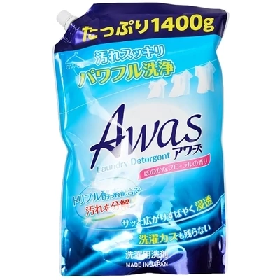 Гель Awa’s для стирки с ферментами Цветочный аромат Япония 1.4кг-0}