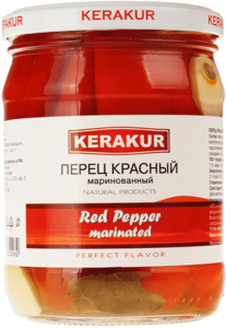 Перец красный маринованный 500г
