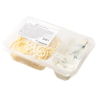 Паста с курицей в сливочном соусе со шпинатом Деликатеска 270г-1}