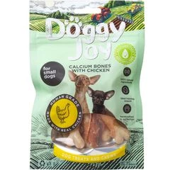 Лакомство для собак мелких пород Догги Джой Кальциевые косточки с курицей 55г