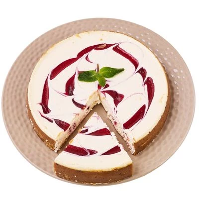 Торт чизкейк малиновый неразрезанный 850г-1}