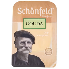 Сыр Гауда Schonfeld 45% жир. нарезка 125г