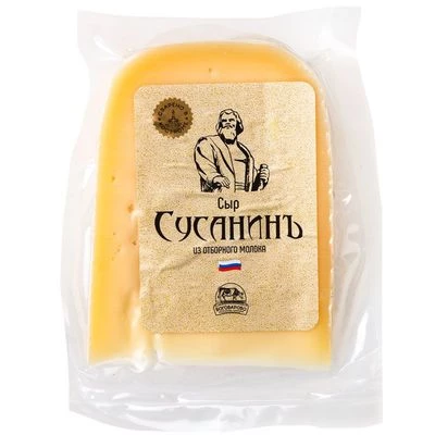 Сыр полутвердый Сусанинъ Боговарово 50% жир. 245г-0}